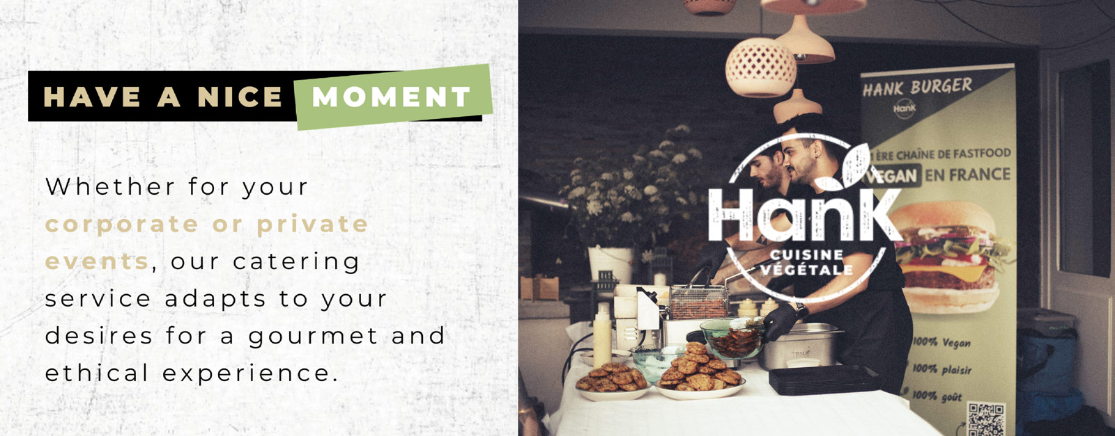 HANK Offre Traiteur - Version anglaise